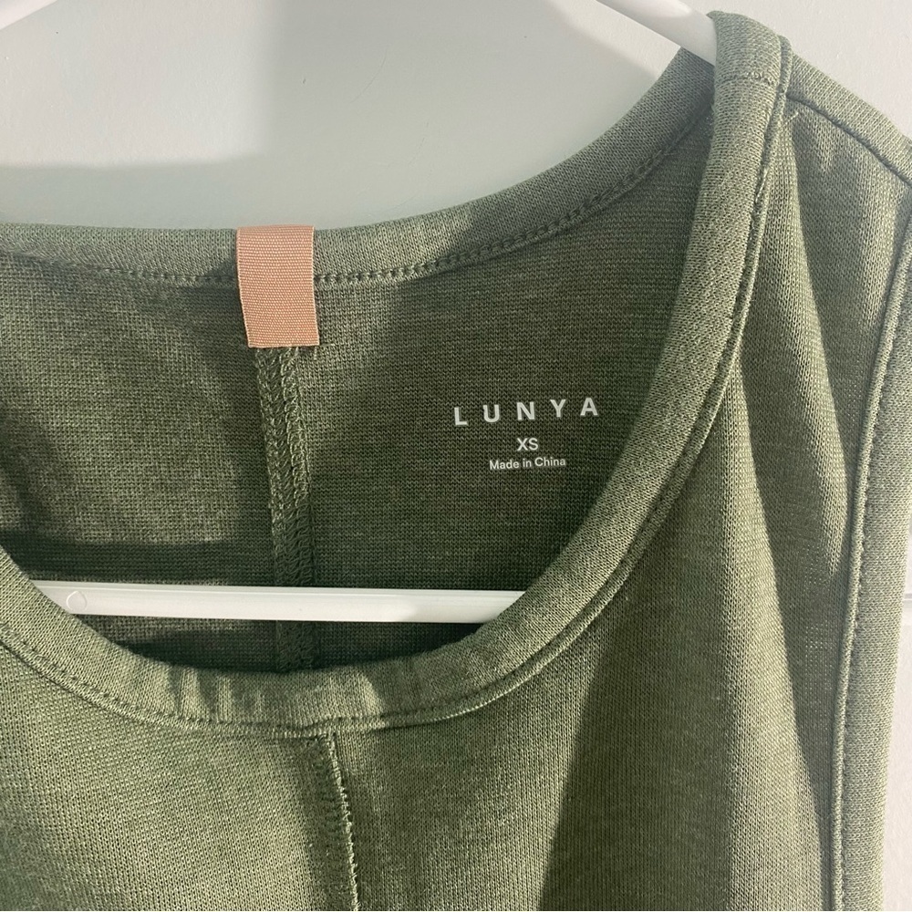 Lunya Restore Fitted Dress Green Size XS - Picture 5 of 8